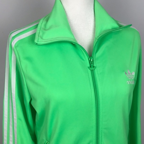 neon green adidas jacket